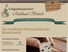 Tablet Screenshot of geigenbau-boensch.de